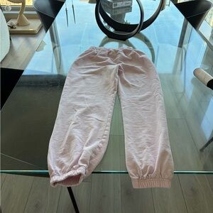 Zara Light Pink Elastic Cuff Jogger Pants